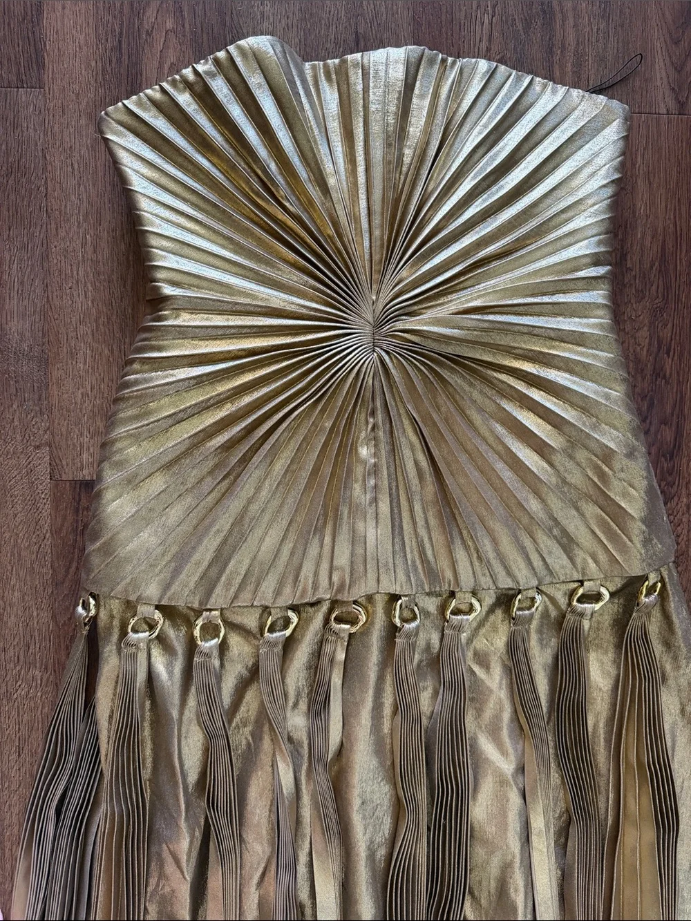 Acler Fintry Maxi Gold Dress - Picture 5 of 9